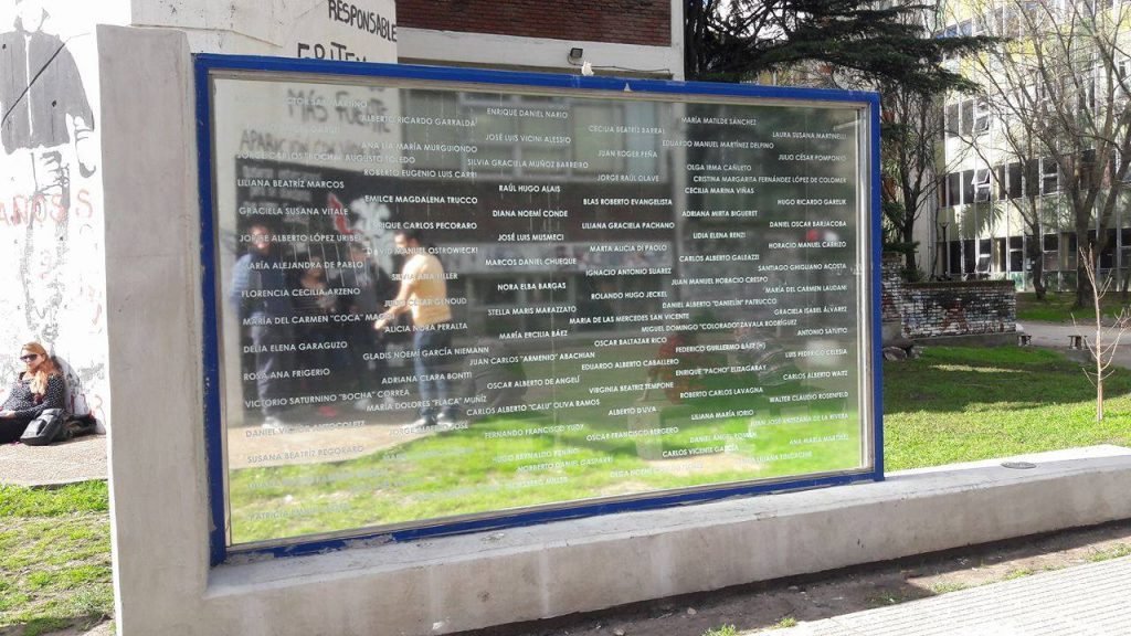 Memorial a las víctimas del terrorismo de Estado en la UNMdP
