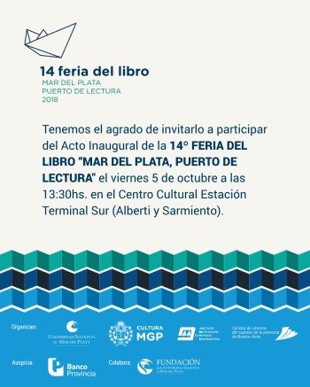 Invitación Inauguración FERIA DEL LIBRO